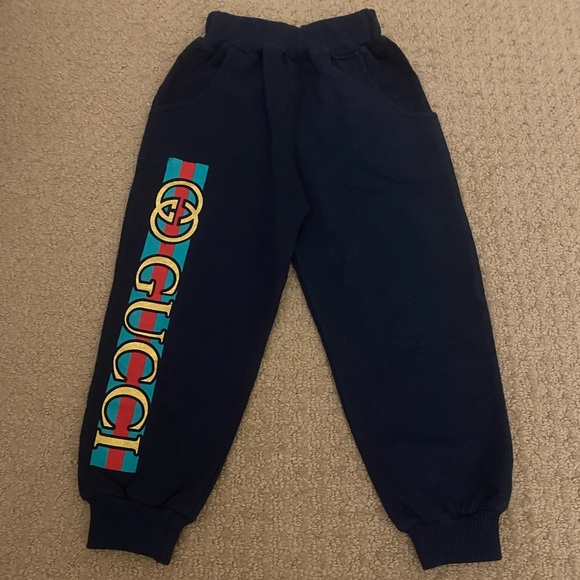 Gucci Other - Toddler 5T Gucci Sweat Pants Navy Blue